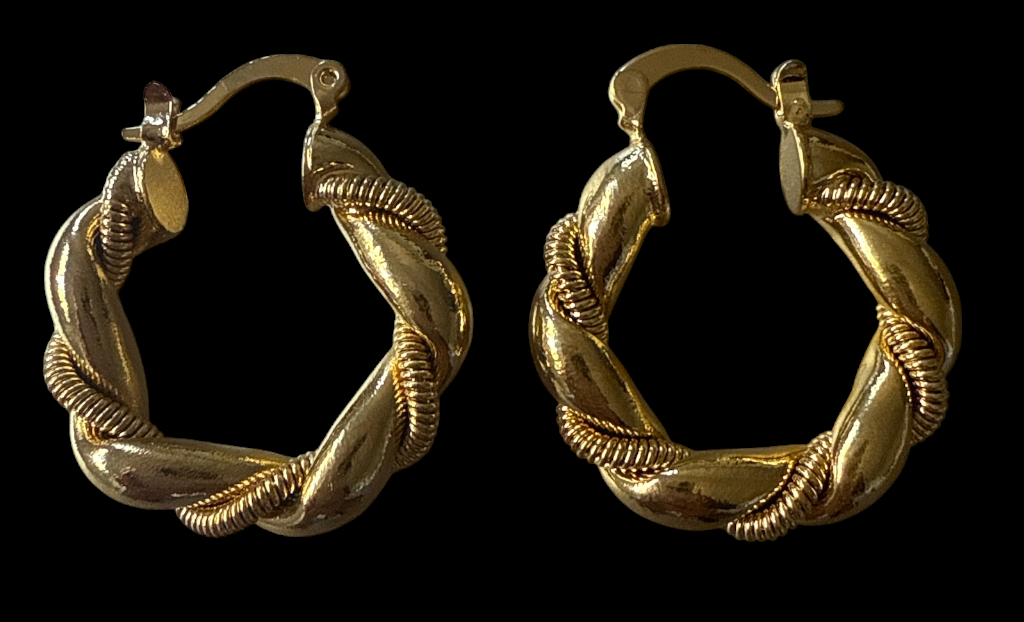Everyday gold plated hoops