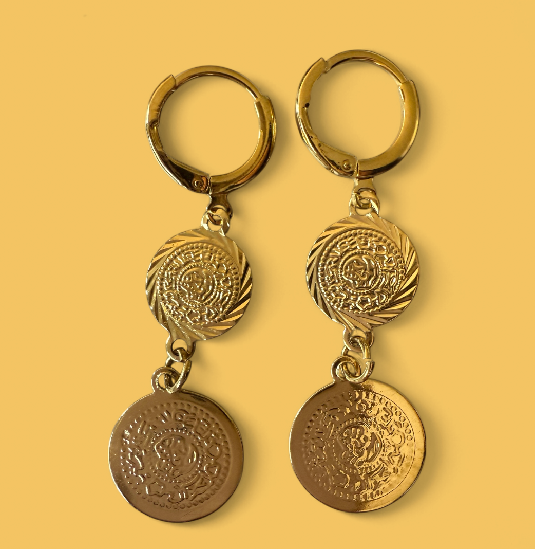 Smaller gorgeous coin earrings