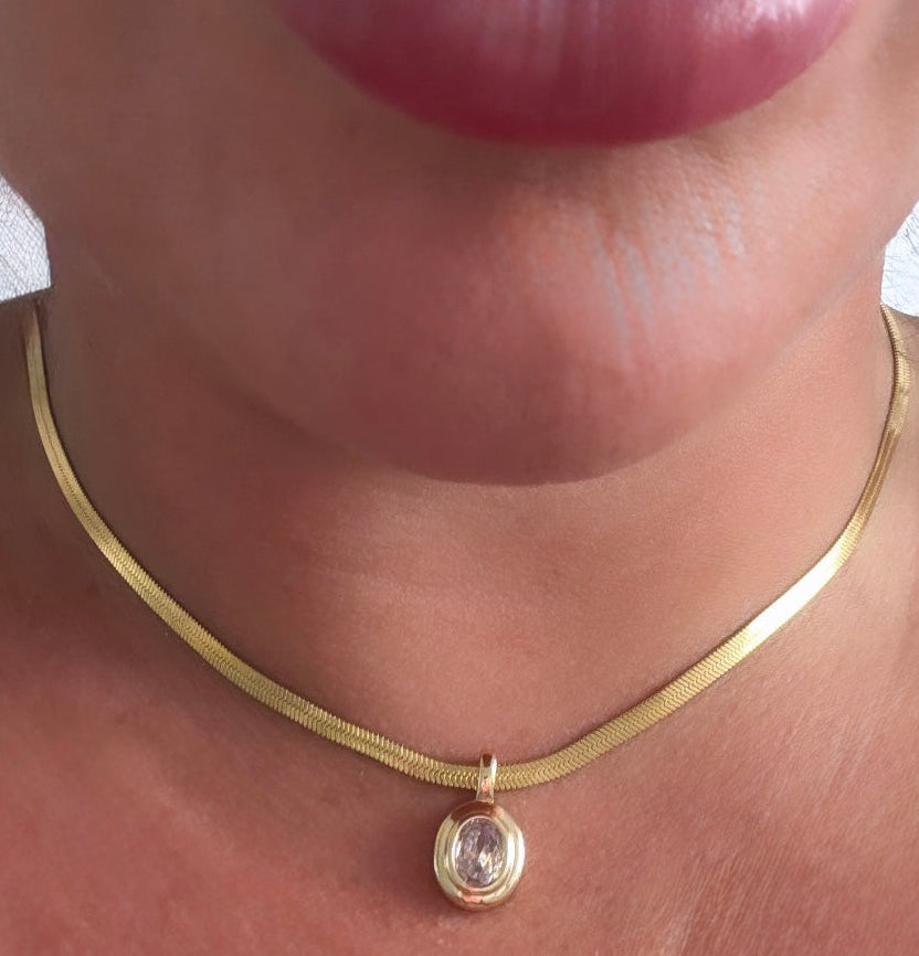 Snakeskin Necklace & Pendant.