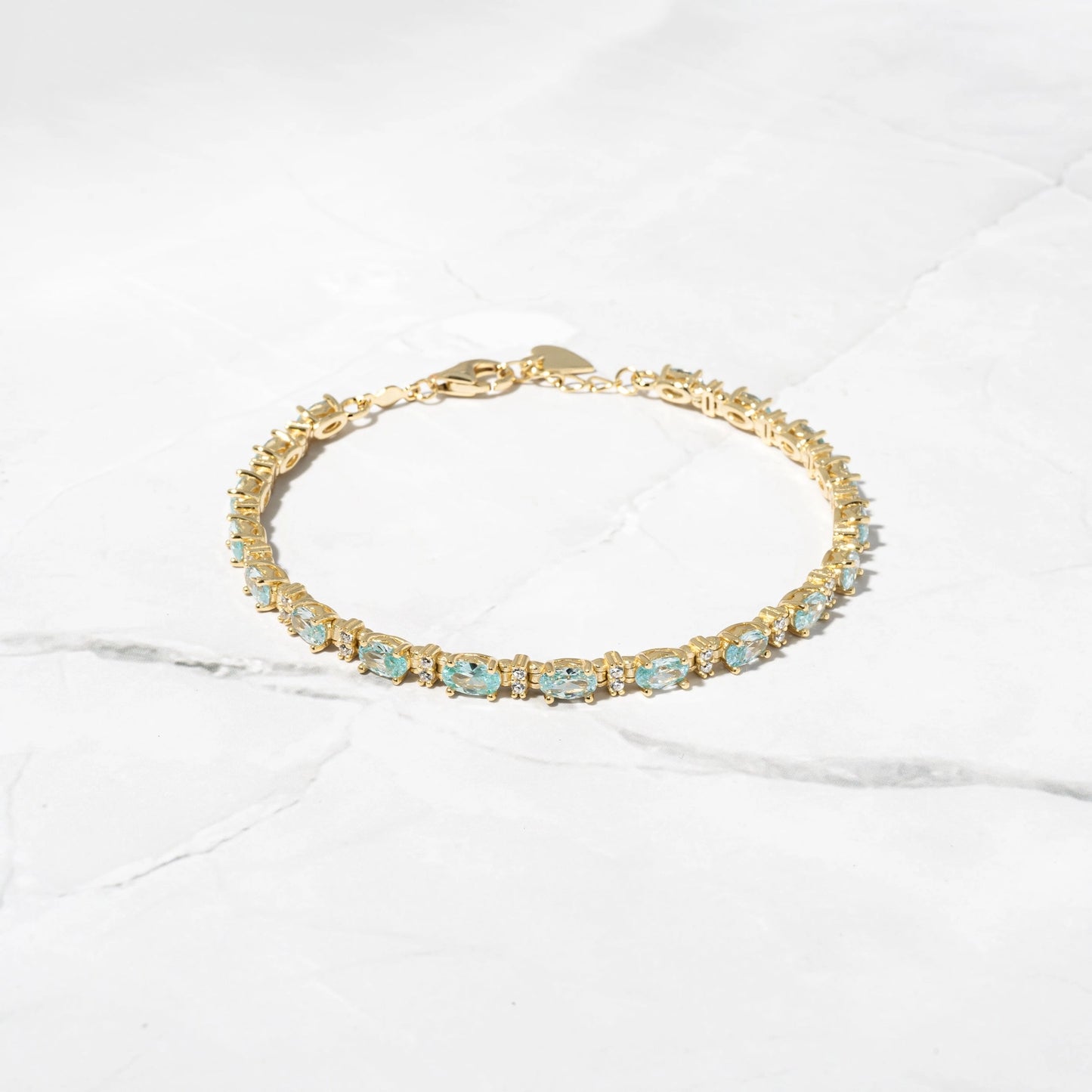 Aquamarine inspired bracelet