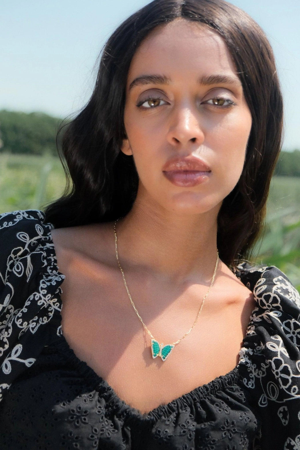 Malachite Butterfly Necklace