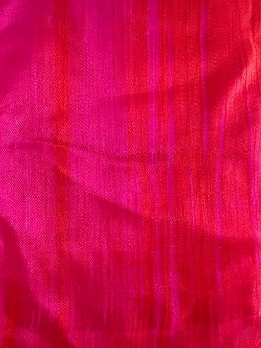 Pure Silk Scarf Pink & Red