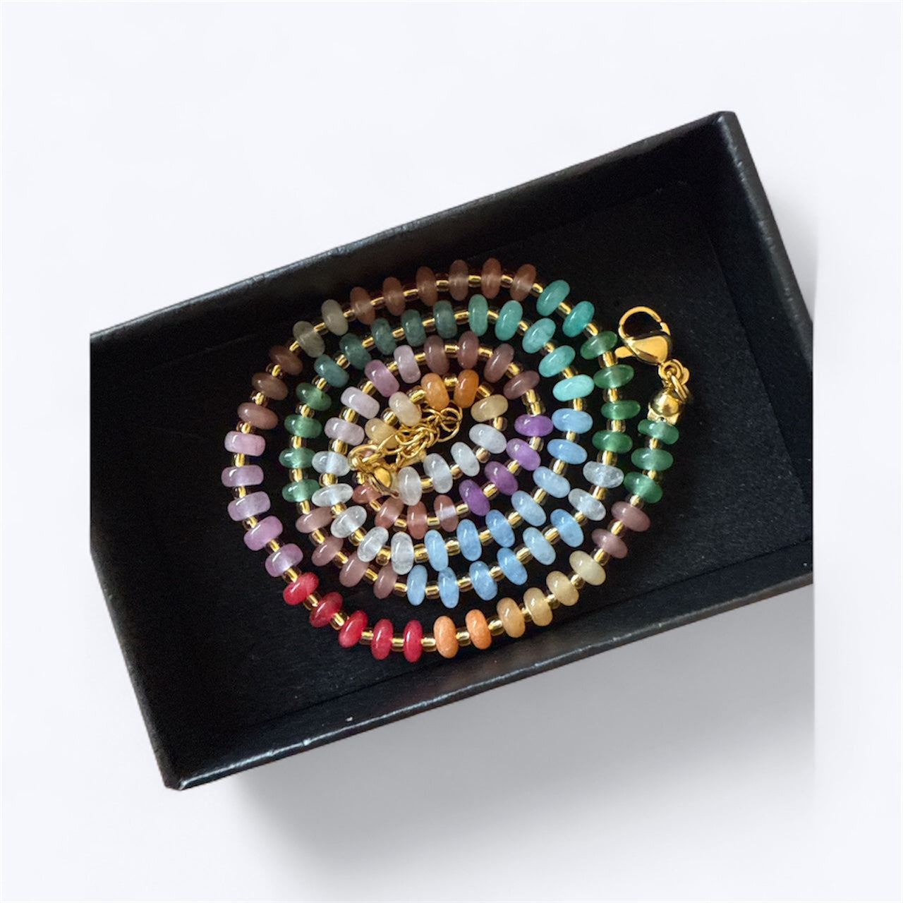Summer colourful beaded necklace