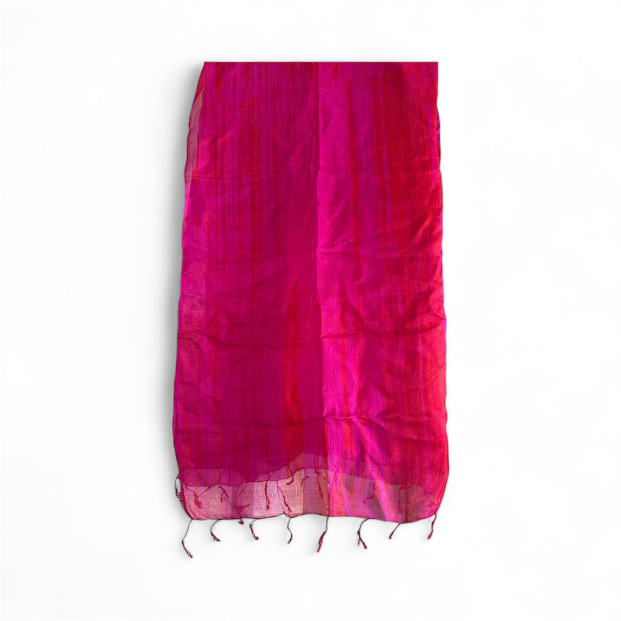 Pure Silk Scarf Pink & Red