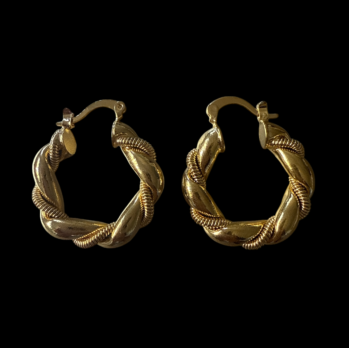 Everyday gold plated hoops