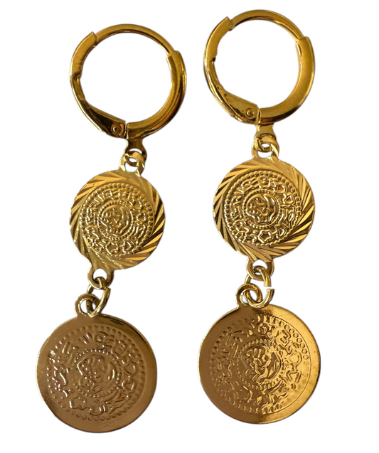 Smaller gorgeous coin earrings