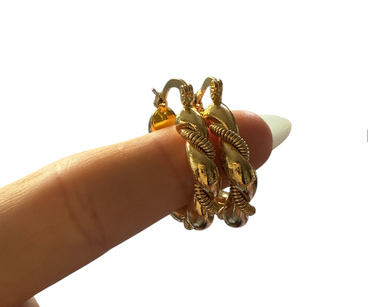 Everyday gold plated hoops
