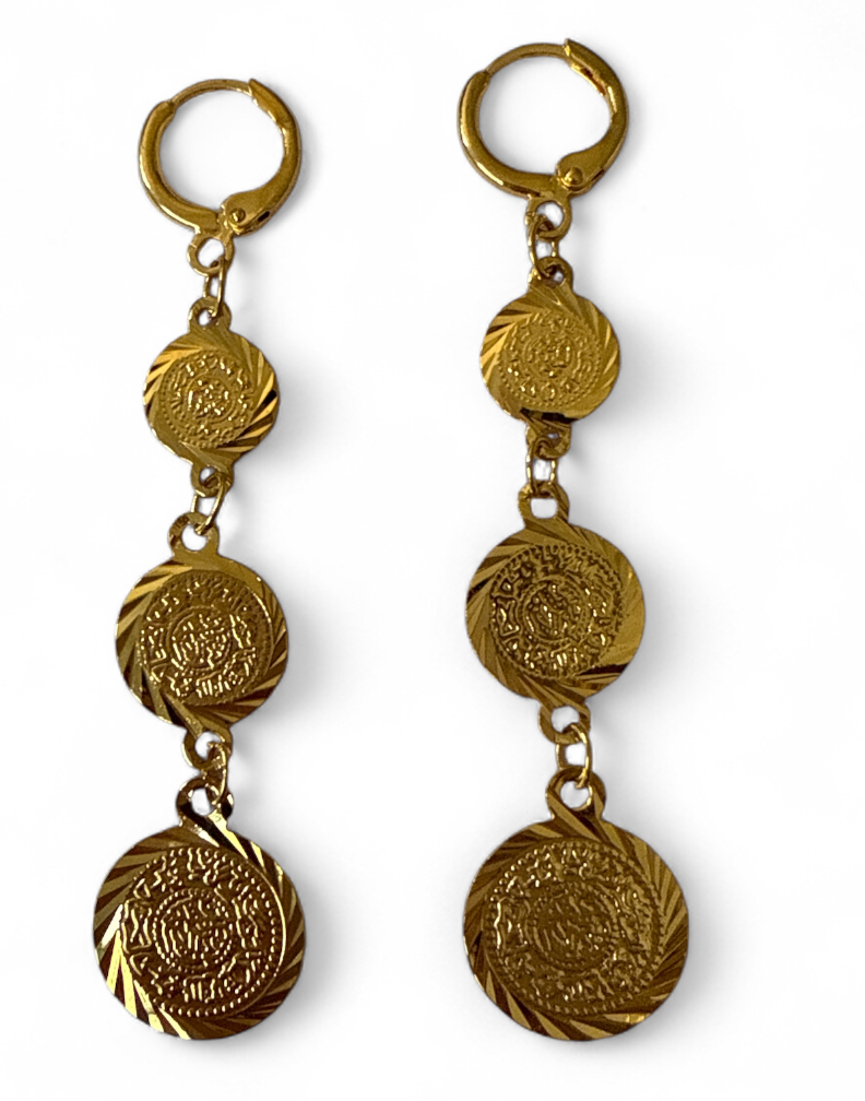 Gorgeous coin drop earrings