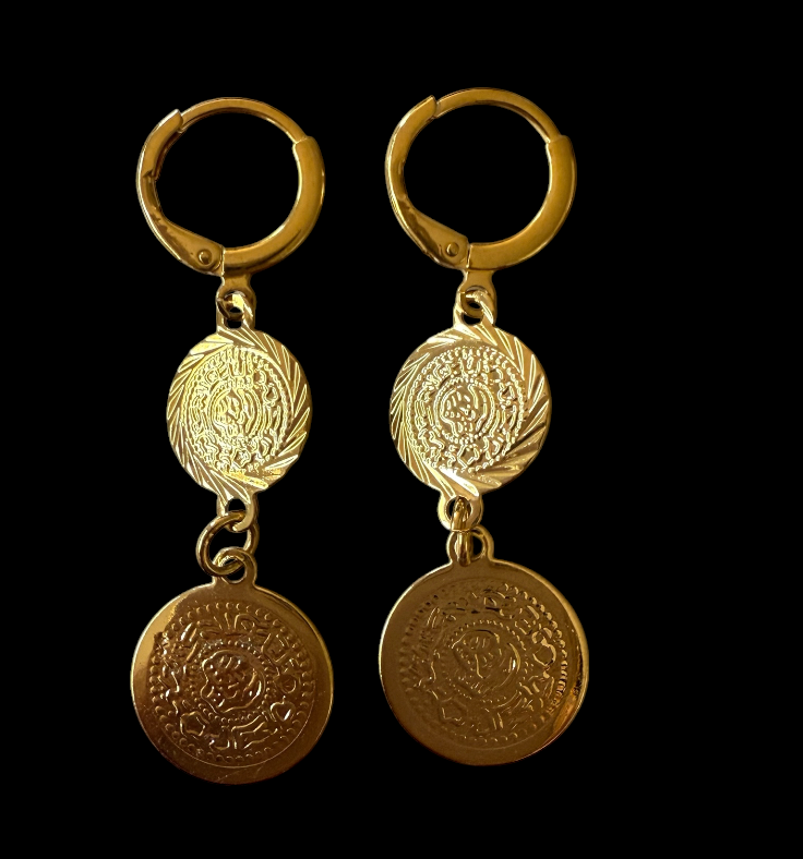 Smaller gorgeous coin earrings