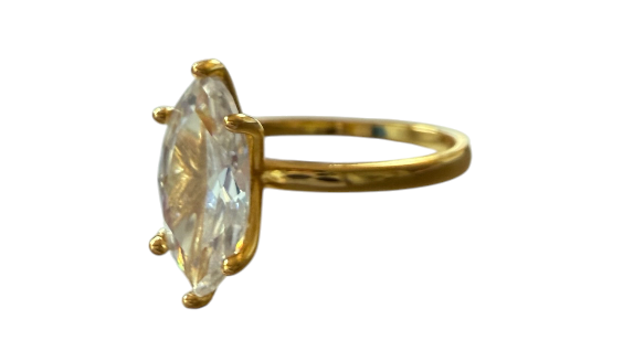 Gold Plated Vintage Look Ring