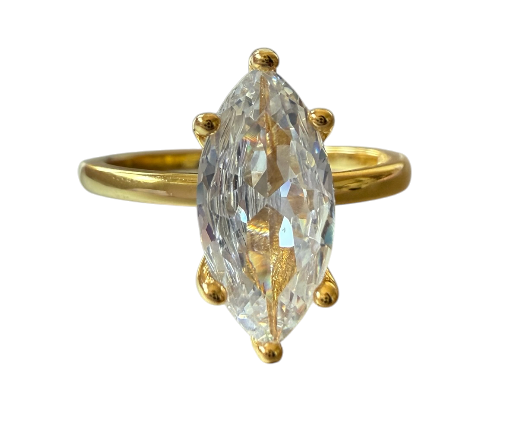 Gold Plated Vintage Look Ring
