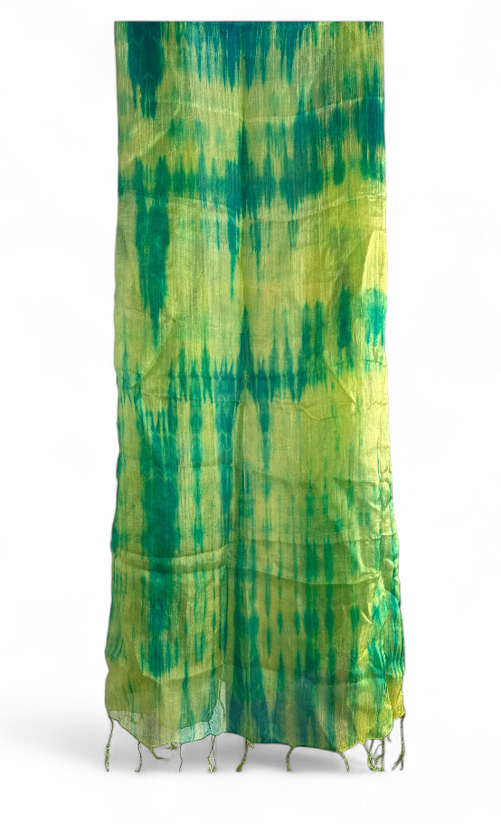 Pure Silk Scarf Green