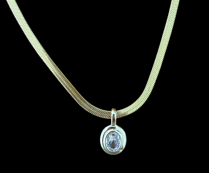 Snakeskin Necklace & Pendant.