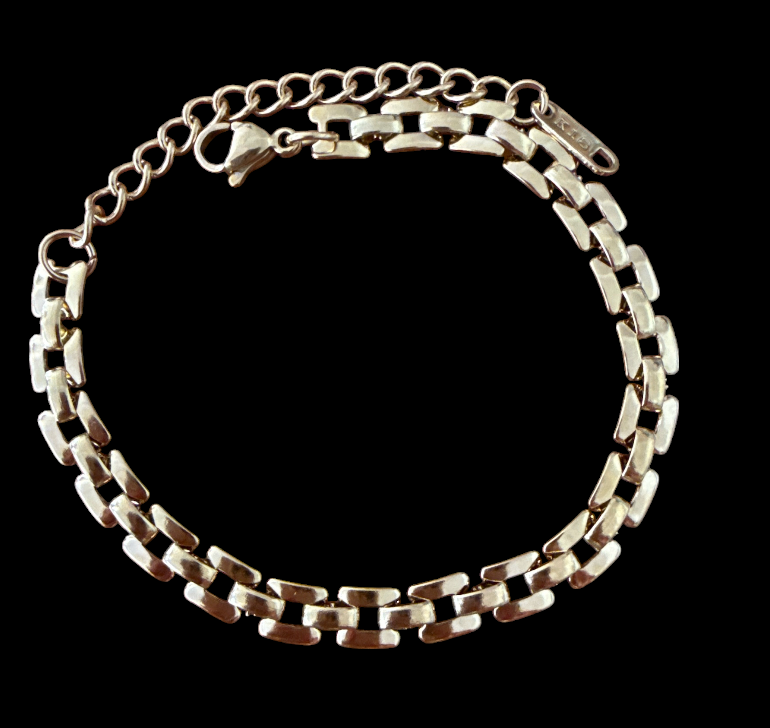 Cute Box Link Gold Bracelet